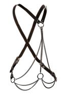 Euphoria Collection Multi Chain Harness - Plus Size - Black
